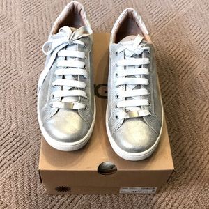 UGG Milo leather suede metallic sneakers size 11M